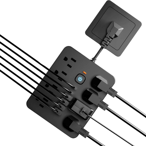 14-in-1 Surge Protector Power Strip with USB Ports